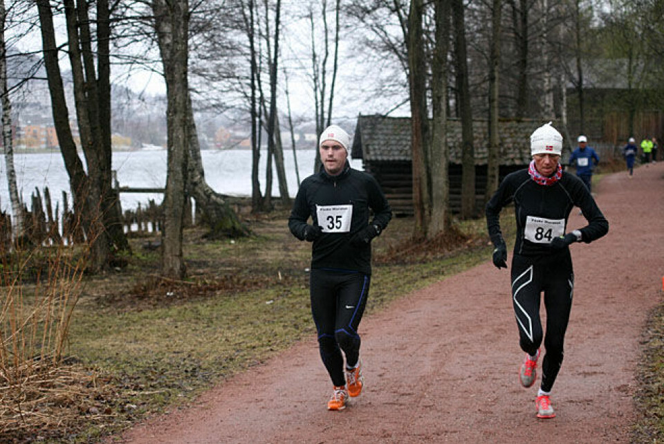 Paraplyvær under Påskemaraton