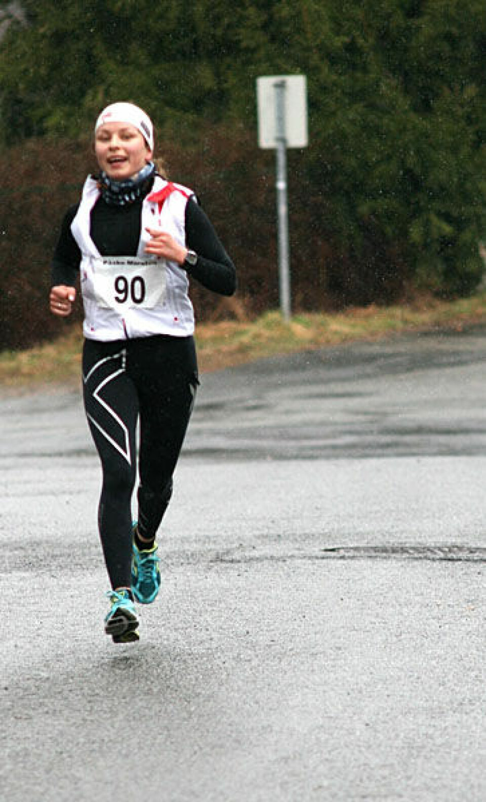 Paraplyvær under Påskemaraton