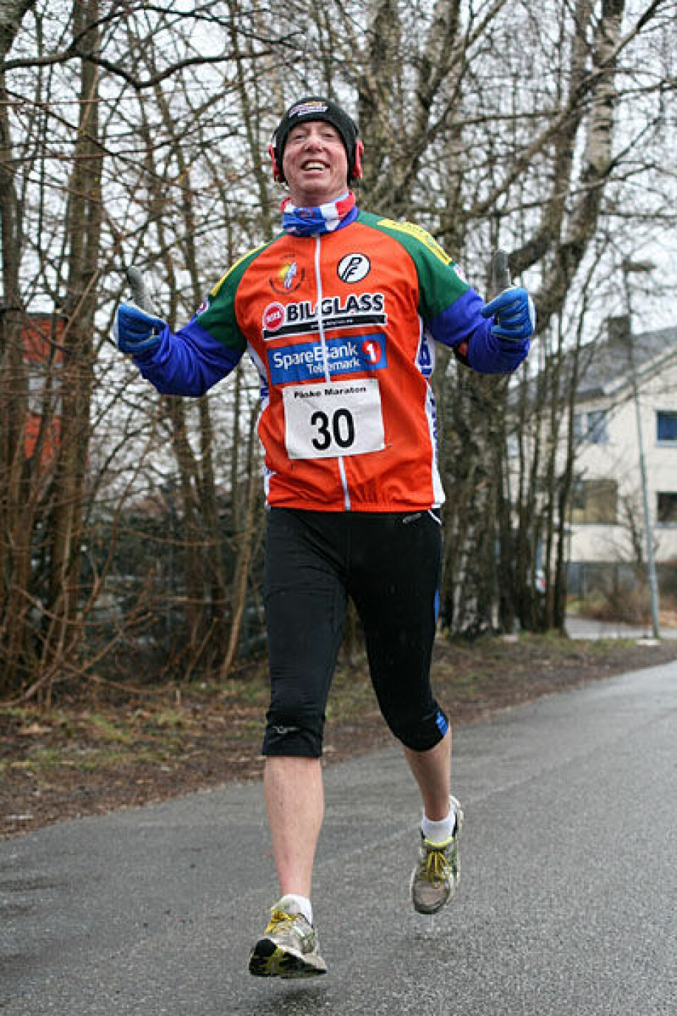 Paraplyvær under Påskemaraton