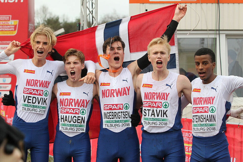 Tre gull og en bronse til Norge i terreng-EM Gull-laget_juniorklassen_EM2018_A20G6375.jpg