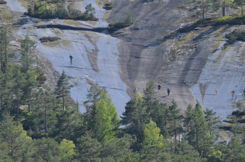 Fem ganger skal løperne opp de beryktede Svåene ved foten av Skuggenatten dersom de skal fullføre ultraløpet 6. juni. (Arrangørfoto) Fem ganger skal løperne opp de beryktede Svåene ved foten av Skuggenatten dersom de skal fullføre ultraløpet 6. juni. (Arrangørfoto)