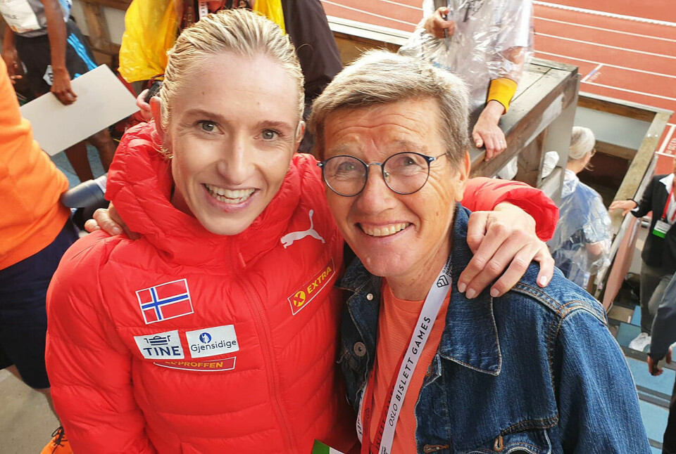 Karoline Bjerkeli Grøvdal slo endelig den 36 år gamle norgesrekorden til Ingrid Kristiansen. Den nye rekorden lyder 14.31.11. (Foto: Runar Gilberg) Karoline Bjerkeli Grøvdal slo endelig den 36 år gamle norgesrekorden til Ingrid Kristiansen. Den nye rekorden lyder 14.31.11. (Foto: Runar Gilberg)