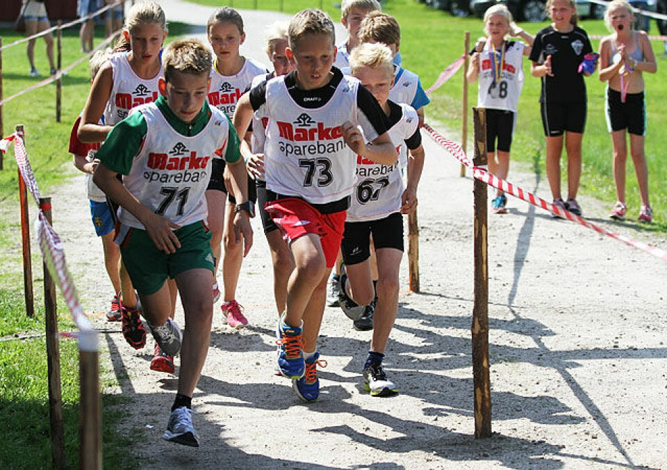 Sterk løping i varm Unionsmaraton Barnelop_pulje_4_start_IMG_9560.jpg