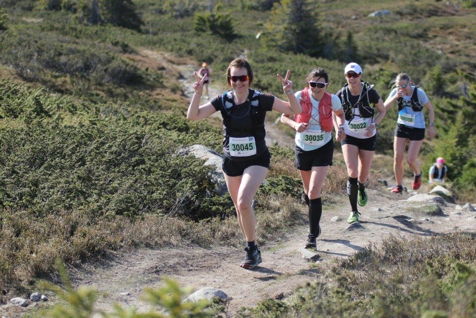 Ragnhild Haukåen rekordrask i Birken Fjellmaraton Anita Kivijervi, Ingunn Heggheim, Martin Hovin Johansen og Turid Bloms¢.jpg
