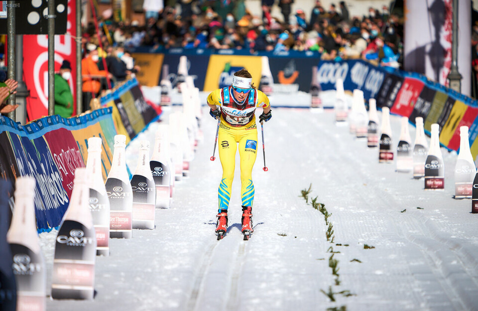 Vi ser Astrid Øyre Slind stake inn til andreplass i årets Marcialonga. Seinere på vinteren gikk hun helt til topps i både Vasaloppet og Birkebeinerrennet. (Foto: Visma Ski Classic) Vi ser Astrid Øyre Slind stake inn til andreplass i årets Marcialonga. Seinere på vinteren gikk hun helt til topps i både Vasaloppet og Birkebeinerrennet. (Foto: Visma Ski Classic)