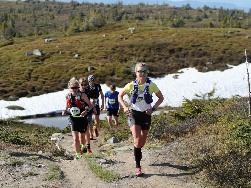 Ragnhild Haukåen rekordrask i Birken Fjellmaraton Barbro Sætha og Hedda Von Der Lippe Gythfeldt.jpg