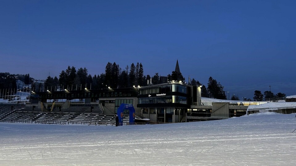 Det var vinteridyll i nasjonalanlegget i Holmenkollen onsdag kveld. (Foto: Arrangøren) Det var vinteridyll i nasjonalanlegget i Holmenkollen onsdag kveld. (Foto: Arrangøren)