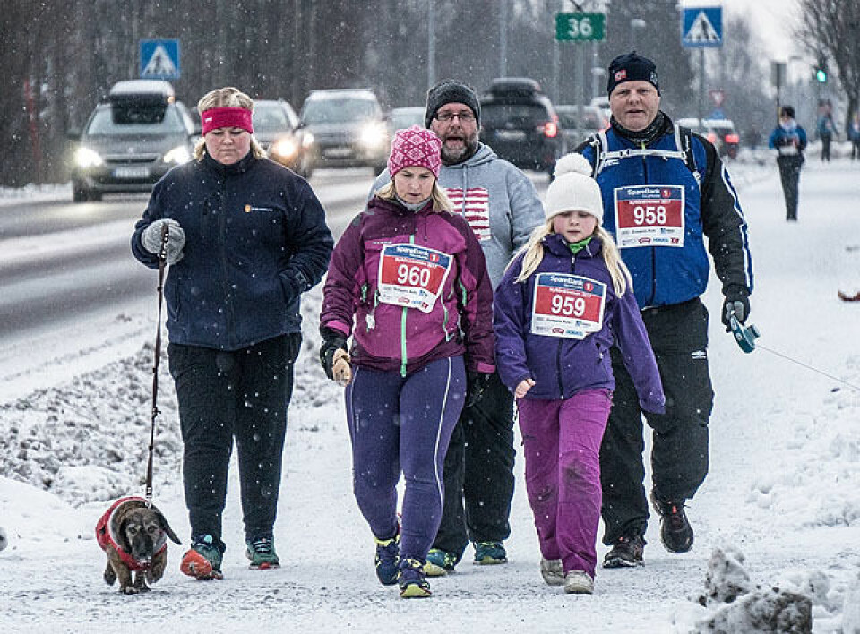 Mariann og Simen innfridde og vant Nyttårstrimmen som i fjor Trimmere_640.jpg