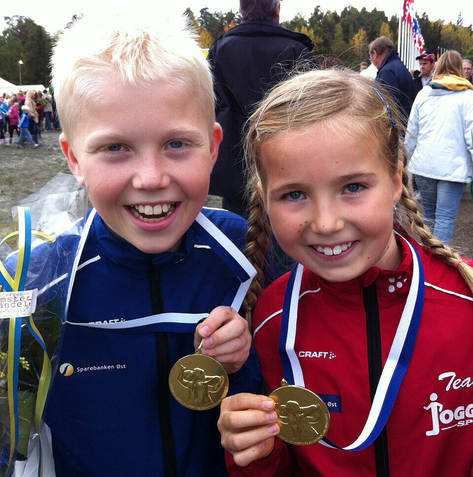 Dobbelt Kirkeberg Mørk i Lidingøloppet Martin_og_Emma_Moerk_Lidingoloppet2012