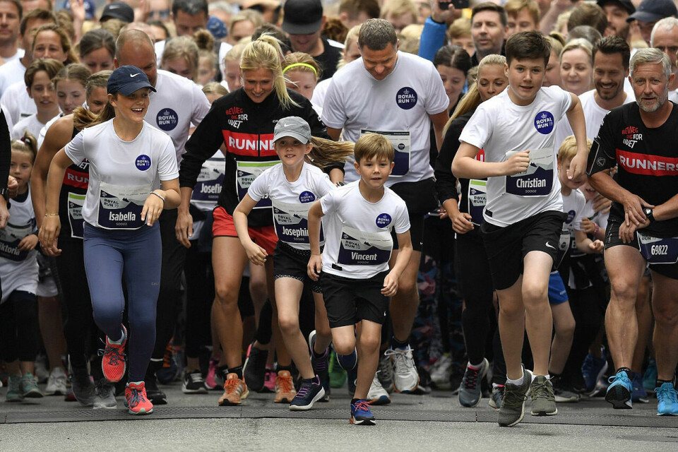 72221 løp Royal Run i Danmark - 14-åring løp 10 km på 30.23 Kronprinsbarna_1280.jpg