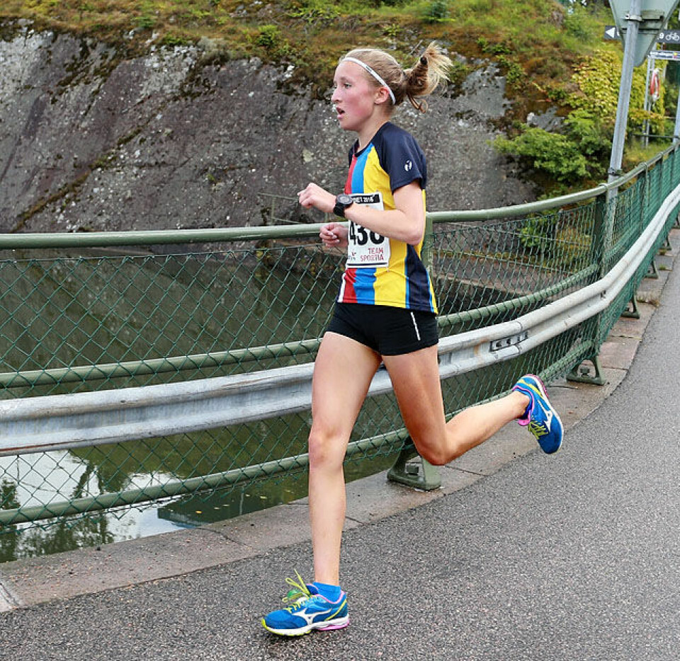 Grete Kirkebergs 24 år gamle løyperekord ble slått i Trollhättan Mini_2-6km_Emilie_Hoegne_Unionsmarathon_AZ3T7930.jpg