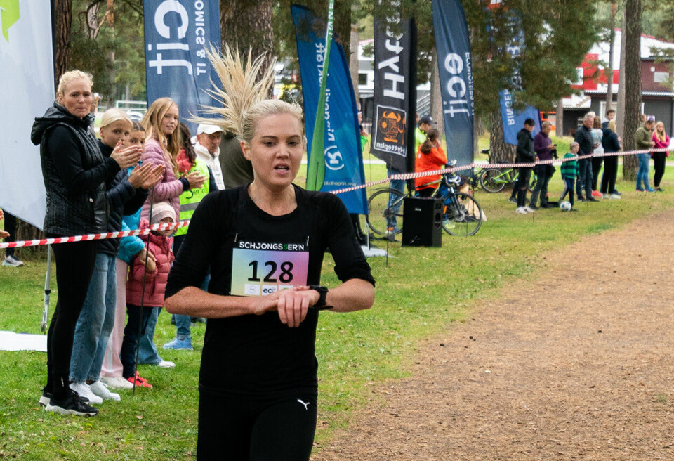 Kristine Eikrem Engeset viste god høstform da hun klokka seg inn på 16.25 i den kontrollmålte 5 kilometeren på Hønefoss. (Foto: Emil Sørgård) Kristine Eikrem Engeset viste god høstform da hun klokka seg inn på 16.25 i den kontrollmålte 5 kilometeren på Hønefoss. (Foto: Emil Sørgård)
