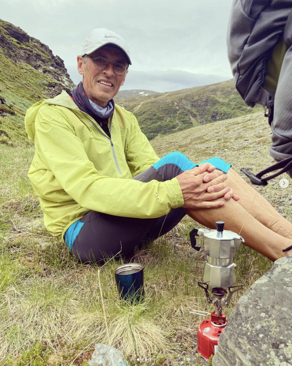 Otto Gullesen ankommer Nordkapp etter 2430 km Otto gullesen.png