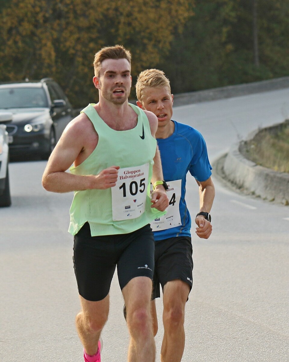 Gloppen halvmaraton for 7. gang på Sandane Gunnar Andre Henden - Sjur Haug.jpg