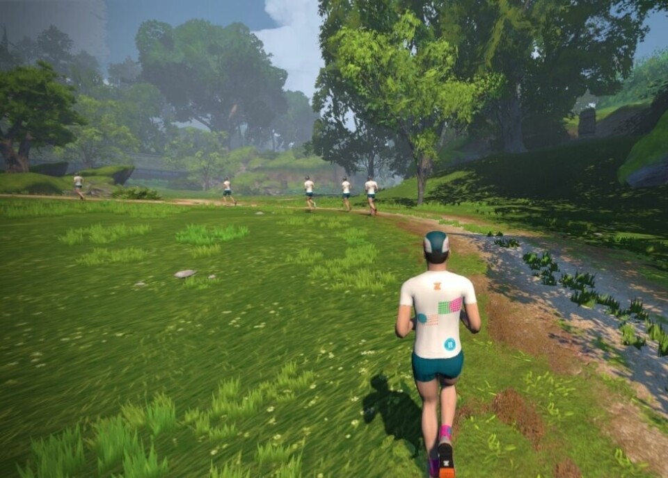 Vi er godt i gang med direktesendte treningsøkter på Kondistreninga Online. Blir du med på neste? (Foto: Skjermdump fra Zwift) Vi er godt i gang med direktesendte treningsøkter på Kondistreninga Online. Blir du med på neste? (Foto: Skjermdump fra Zwift)