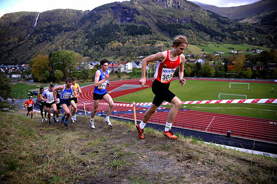 Fredrik Sandvik sikret seg NM-tittelen for juniorer i terrengløp _DSC1069.jpg