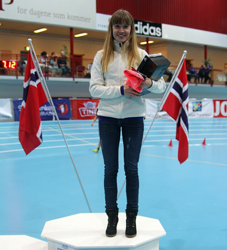Petter Myhr og Monika Kørra vant Monika_Korra_pallen.jpg