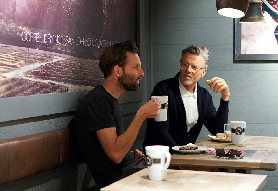 Sjøl om løpinga er viktig, dreier ikke all praten seg om trening når Sindre Buraas og Cato Thunes møtes. (Foto: Lars Anton Hermansen) Sjøl om løpinga er viktig, dreier ikke all praten seg om trening når Sindre Buraas og Cato Thunes møtes. (Foto: Lars Anton Hermansen)