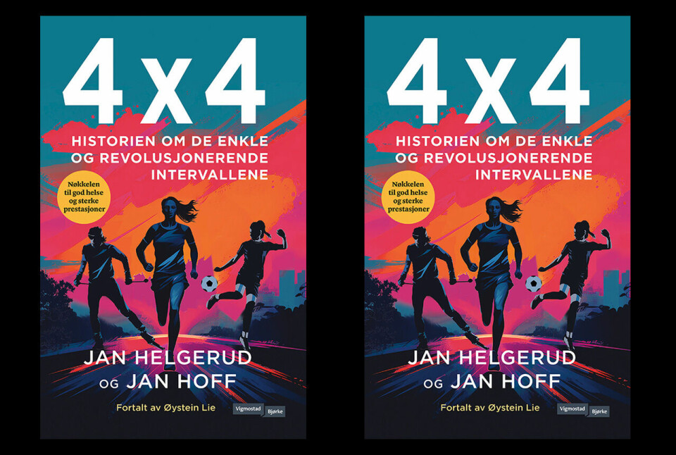 I denne boka kan du lese historien om de to professorene Jan Helgerud og Jan Hoff og deres velkjente 4 x 4-intervaller. (Foto: Vigmostad & Bjørke) I denne boka kan du lese historien om de to professorene Jan Helgerud og Jan Hoff og deres velkjente 4 x 4-intervaller. (Foto: Vigmostad & Bjørke)