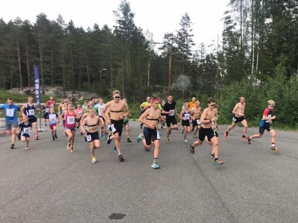 Motbakkeløp avsluttet vårsesongen for Sport 1-karusellen Starten.jpg
