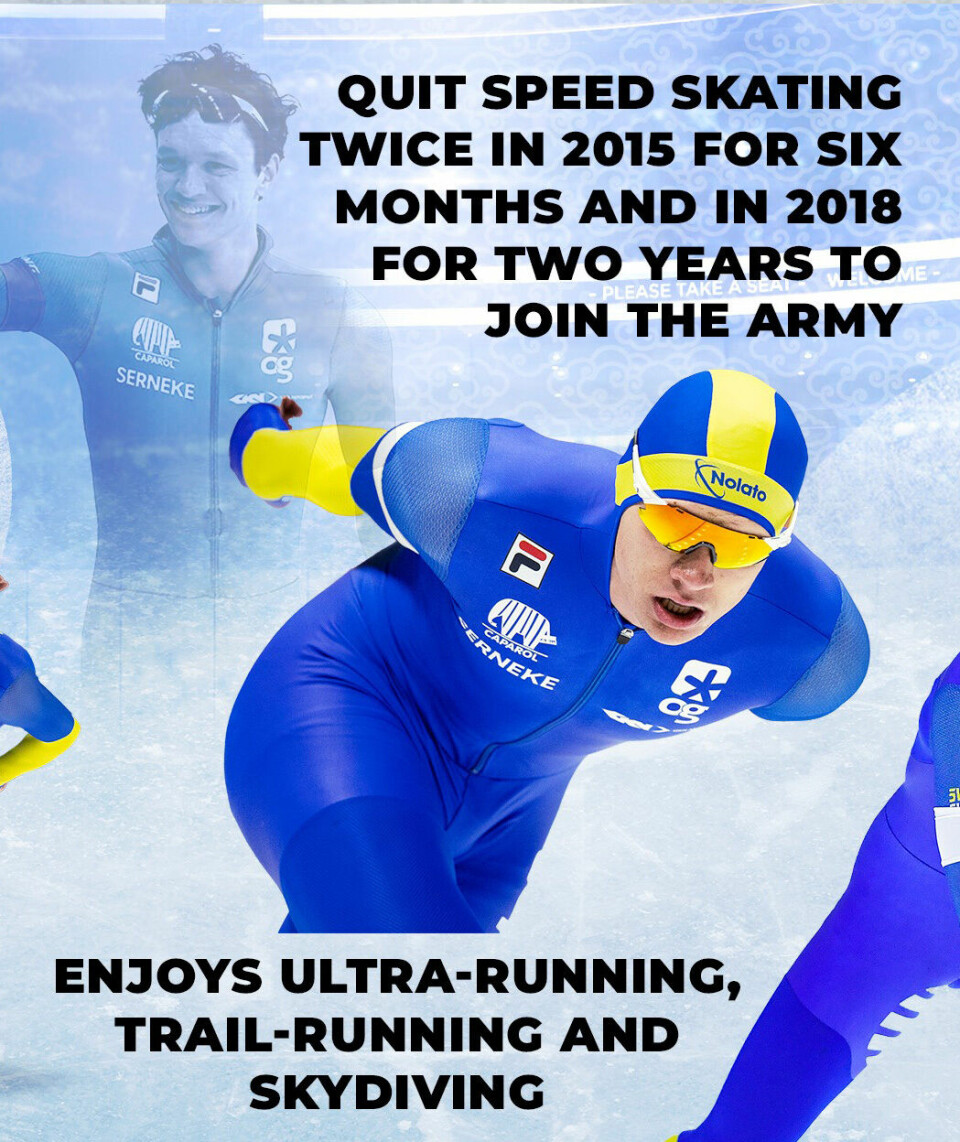 Svensken skreiv si eiga lærebok – og tok både OL- og VM-gull Nils-van-der-Poel-plakat-foto-ISU-Speed-Skating.jpg