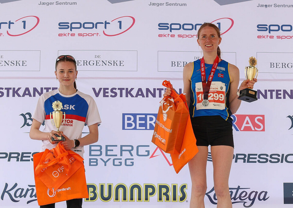 Ole Skjelten Daasvatn og Lina Rivedal vant 5 km i BCM Pallen kvinner.jpg