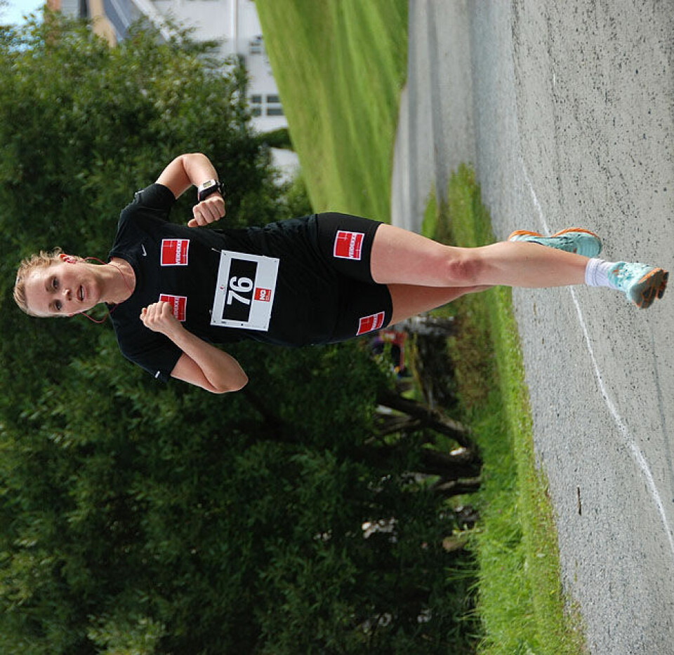 Helge Hafsås med maratonseier nr. 150 og sin maraton nr. 200