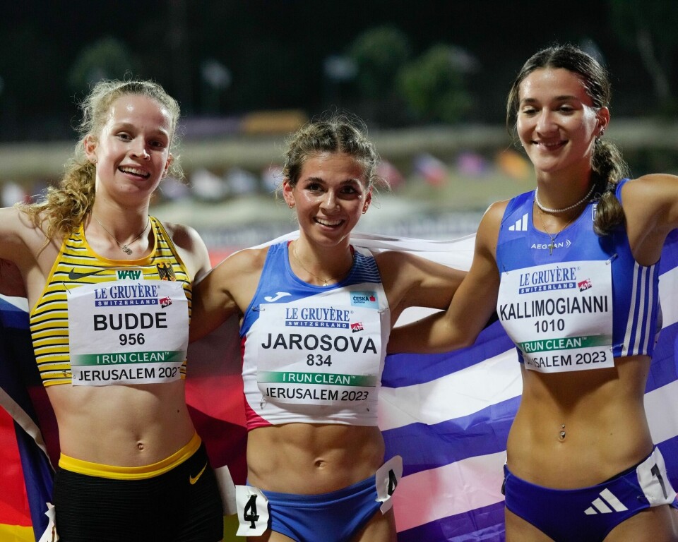 9. plass og DNF på de norske herrene på 3000 m i U20-EM Tre beste kvinner 3000 m hinder.jpg