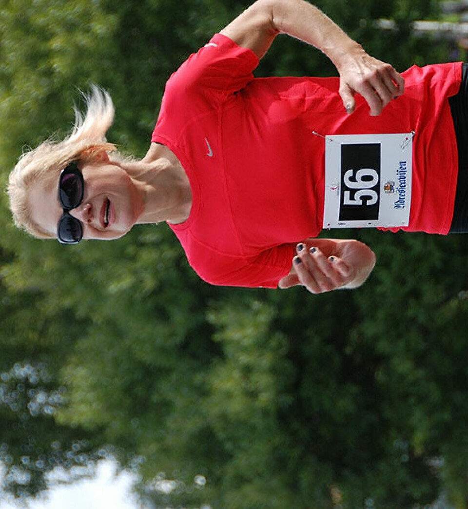 Helge Hafsås med maratonseier nr. 150 og sin maraton nr. 200