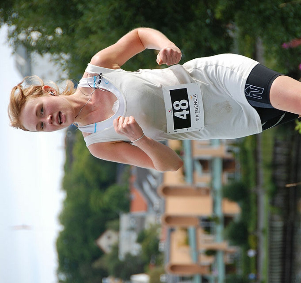 Helge Hafsås med maratonseier nr. 150 og sin maraton nr. 200