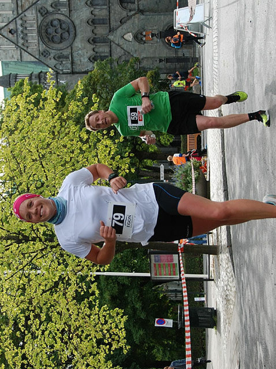 Helge Hafsås med maratonseier nr. 150 og sin maraton nr. 200