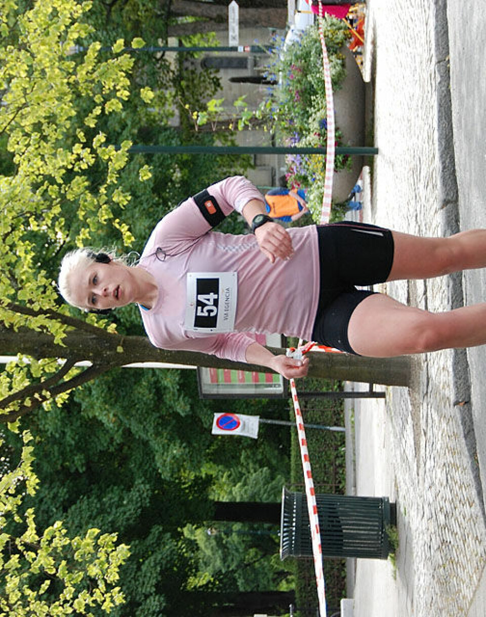 Helge Hafsås med maratonseier nr. 150 og sin maraton nr. 200