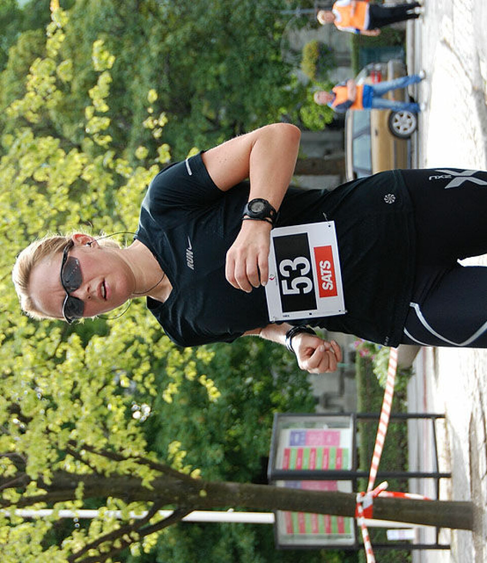 Helge Hafsås med maratonseier nr. 150 og sin maraton nr. 200