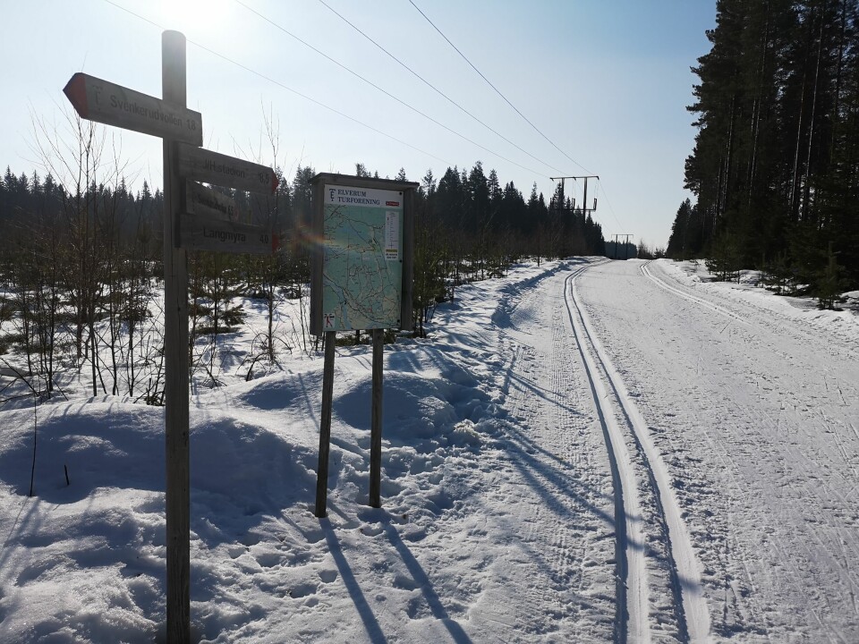 Start- og mål for 2. etappe i Tour de ski Elverum var lagt til kraftlinja i Svartholtet. (Foto: Rolf Bakken) Start- og mål for 2. etappe i Tour de ski Elverum var lagt til kraftlinja i Svartholtet. (Foto: Rolf Bakken)