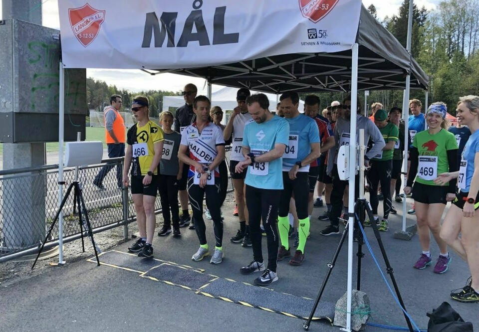 Bøleråsen Rundt virtuelt løp med Race Peps støtte Starfeltet på 10 km. (Foto: Marit Haugdahl)