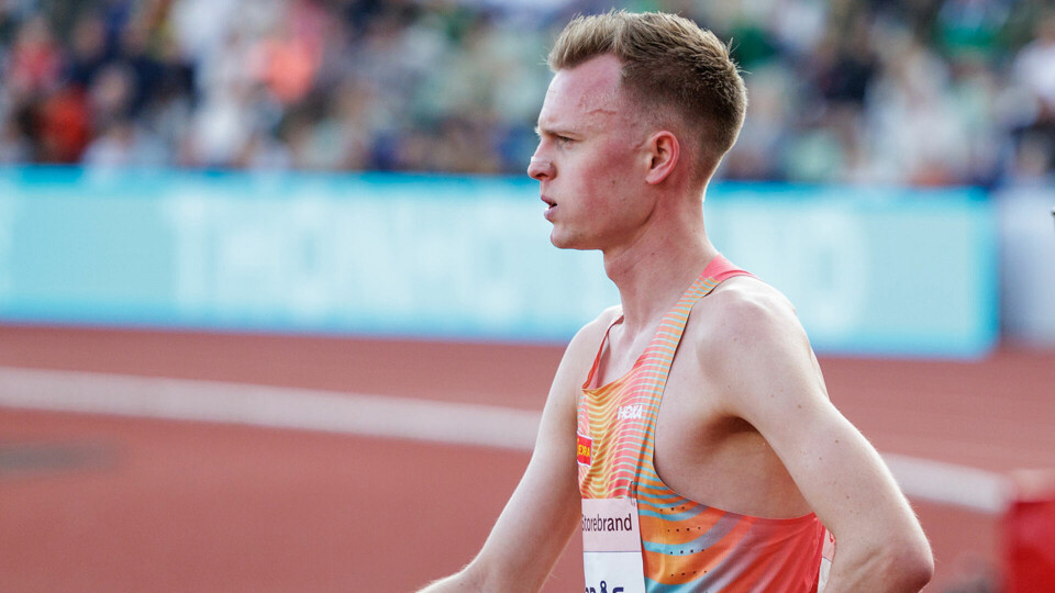 Narve Gilje Nordås på 7. plass da Koech vant. Her fra Bislett Games i år. (Foto: Sylvain Cavatz) Narve Gilje Nordås på 7. plass da Koech vant. Her fra Bislett Games i år. (Foto: Sylvain Cavatz)