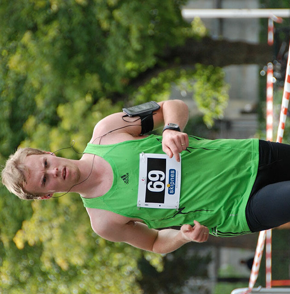 Helge Hafsås med maratonseier nr. 150 og sin maraton nr. 200