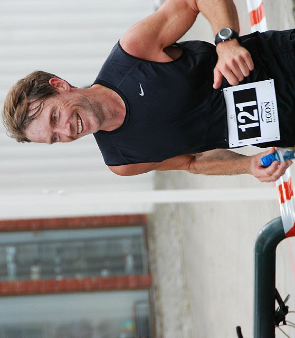 Helge Hafsås med maratonseier nr. 150 og sin maraton nr. 200