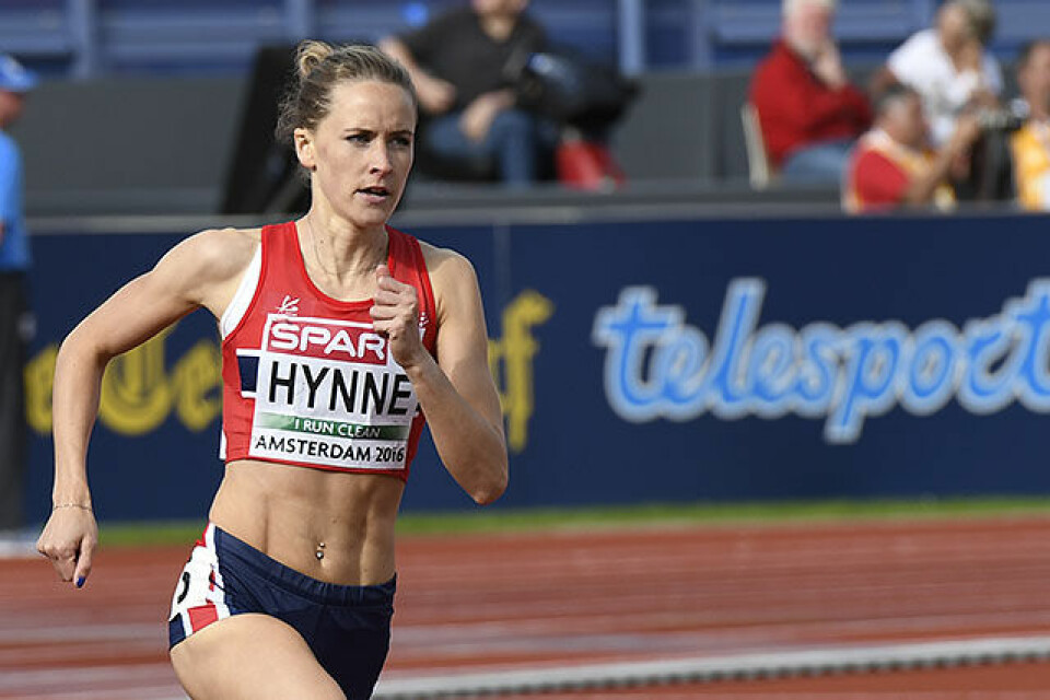 Hedda Hynne , her fra kvalifiseringsheatet i Amsterdam 2016. (Foto: Bjørn Johannessen) Hedda Hynne , her fra kvalifiseringsheatet i Amsterdam 2016. (Foto: Bjørn Johannessen)