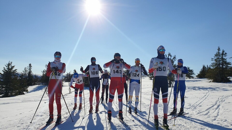 Toppidrett langrenn ved Trysil videregående skole testet NM-løypene onsdag. (Foto: Bjørn Burås) Toppidrett langrenn ved Trysil videregående skole testet NM-løypene onsdag. (Foto: Bjørn Burås)
