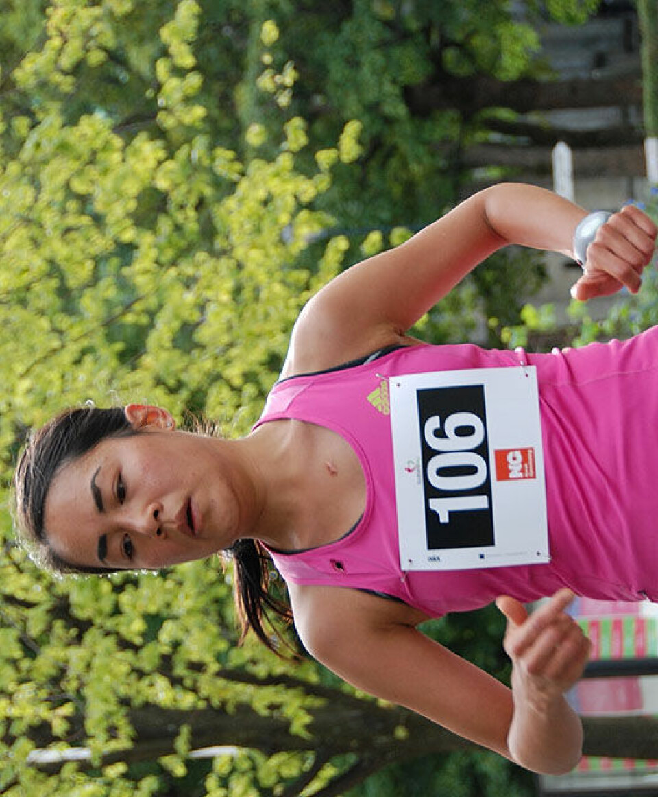 Helge Hafsås med maratonseier nr. 150 og sin maraton nr. 200