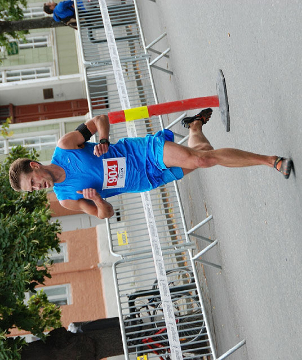 Helge Hafsås med maratonseier nr. 150 og sin maraton nr. 200