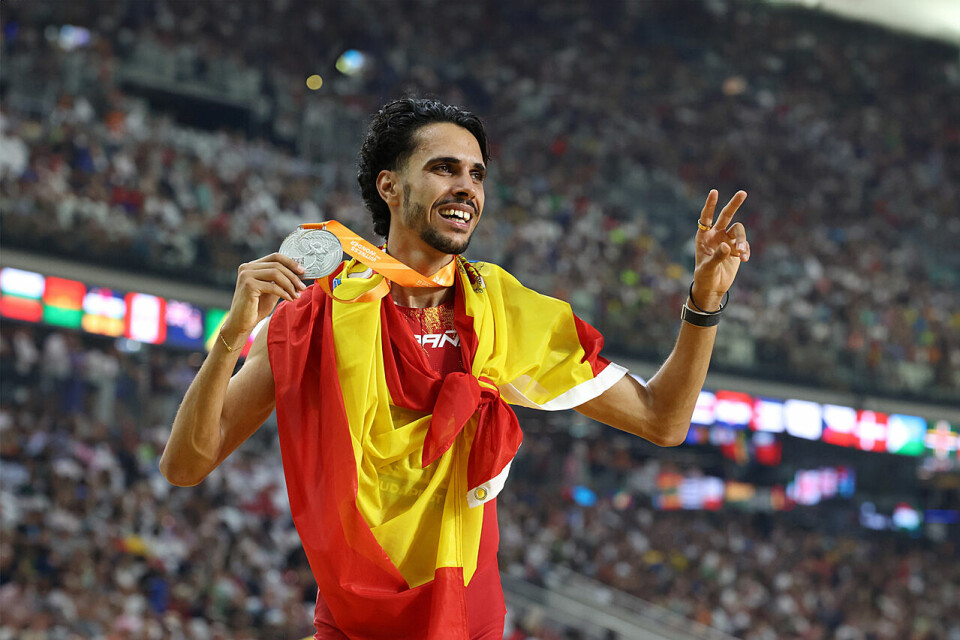 Mohamed Katir tok sølvmedaljen på 5000 meter i VM i fjor. (Foto: Arne Dag Myking) Mohamed Katir tok sølvmedaljen på 5000 meter i VM i 2023