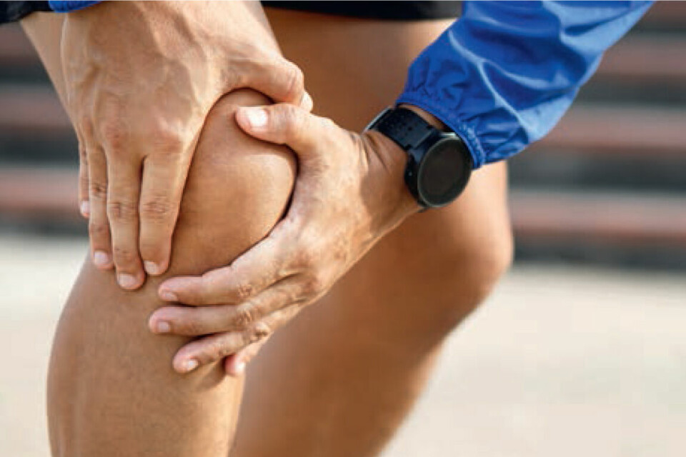 Runner’s knee», eller langdistansekne som det kalles på norsk, gir smerte på utsiden av kneet. (Foto: privat) Runner’s knee», eller langdistansekne som det kalles på norsk, gir smerte på utsiden av kneet. (Foto: privat)