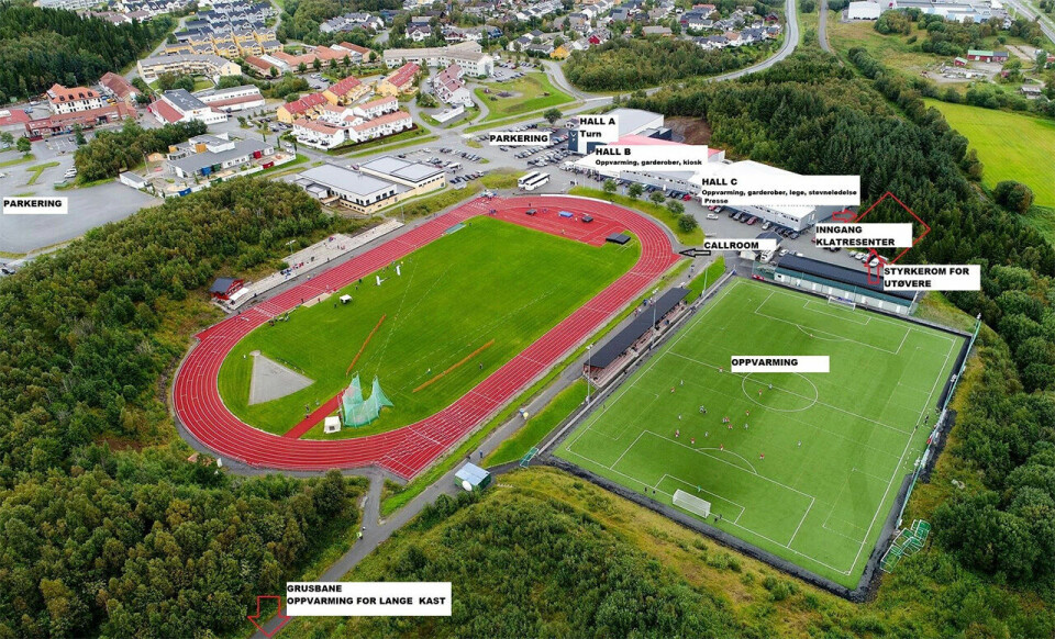 Mørkvedlia idrettspark er klar til å ta imot om lag 400 idrettsungdommer. (Foto: arrangøren) Mørkvedlia idrettspark er klar til å ta imot om lag 400 idrettsungdommer. (Foto: arrangøren)