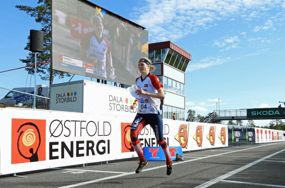 3. plasser til Norge i Verdenscupstafettene i orientering 009AndrineBenjaminsen