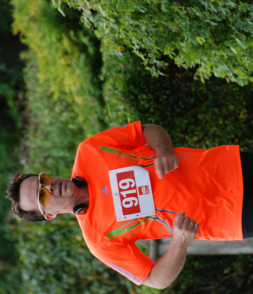 Helge Hafsås med maratonseier nr. 150 og sin maraton nr. 200