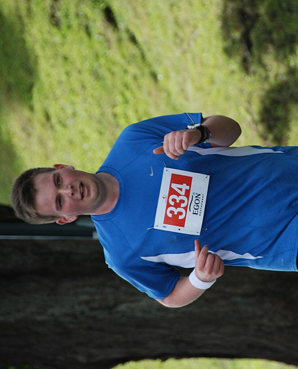 Helge Hafsås med maratonseier nr. 150 og sin maraton nr. 200