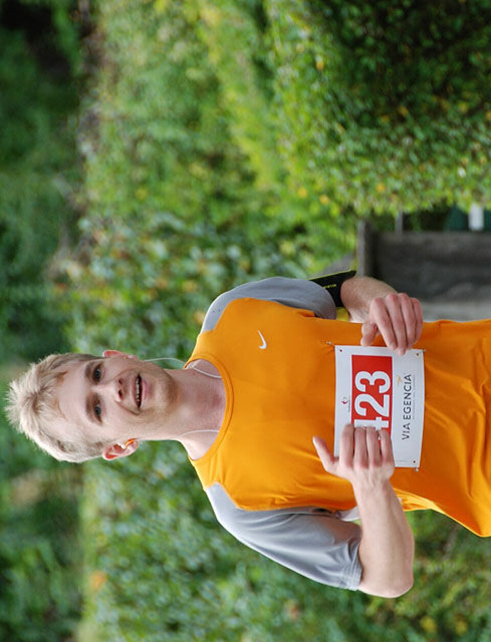 Helge Hafsås med maratonseier nr. 150 og sin maraton nr. 200