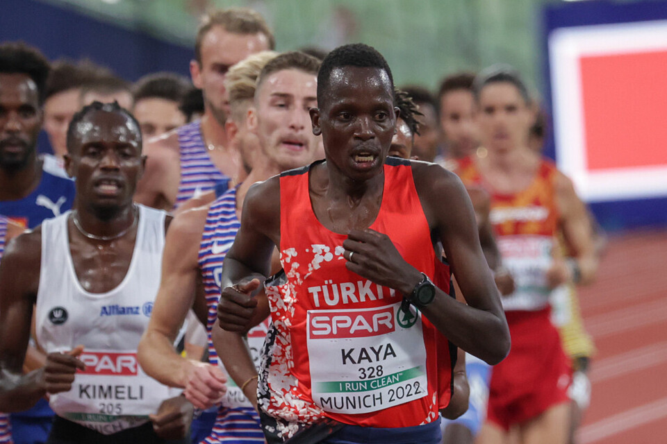 Aras Kaya under 10.000-meterfinalen i EM i München i august i år, der han ble nummer 16. (Foto: Arne Dag Myking) Aras Kaya under 10.000-meterfinalen i EM i München i august i år, der han ble nummer 16. (Foto: Arne Dag Myking)
